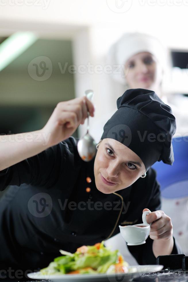 chef preparing meal photo