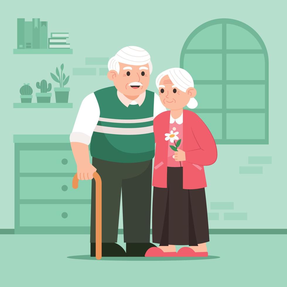 Happy Grandparents Concept vector