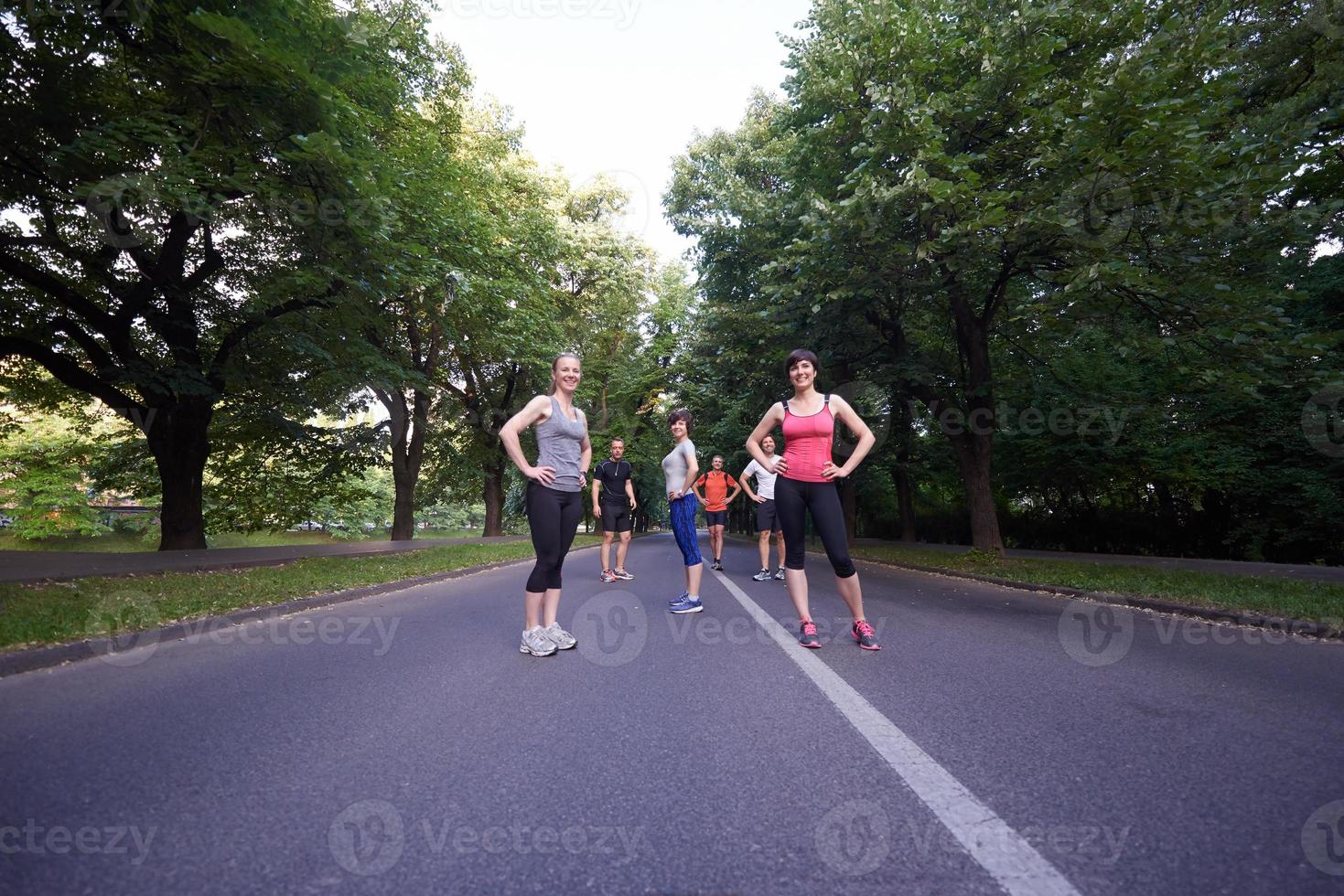 people group jogging photo