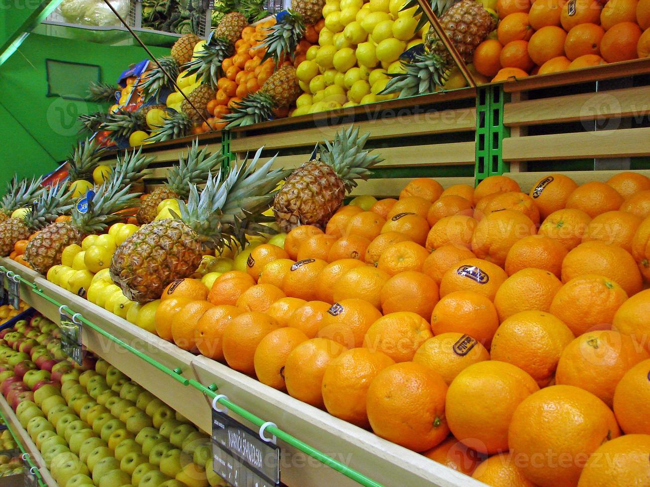 fruits in supermarket photo