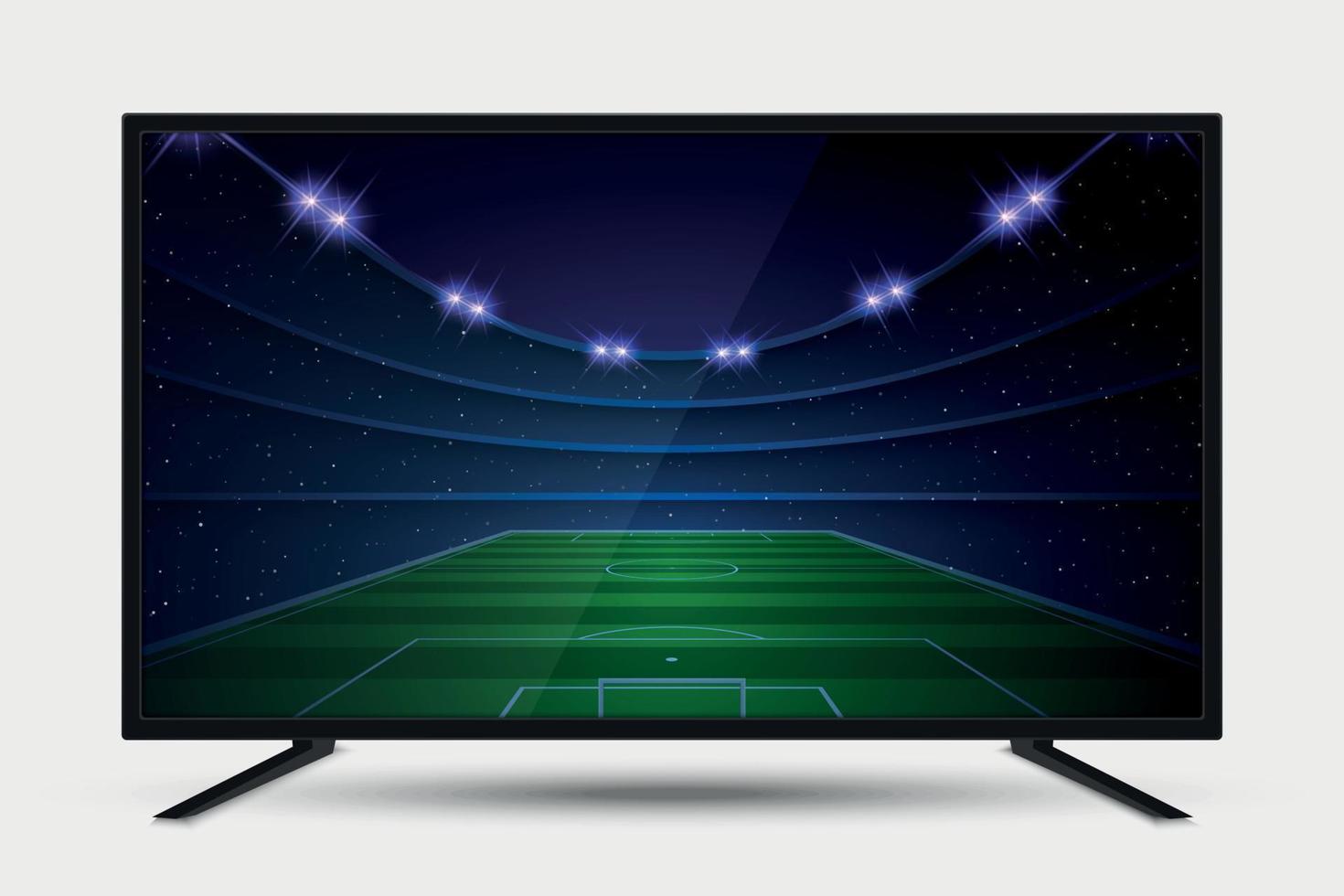 pantalla de tv realista vector