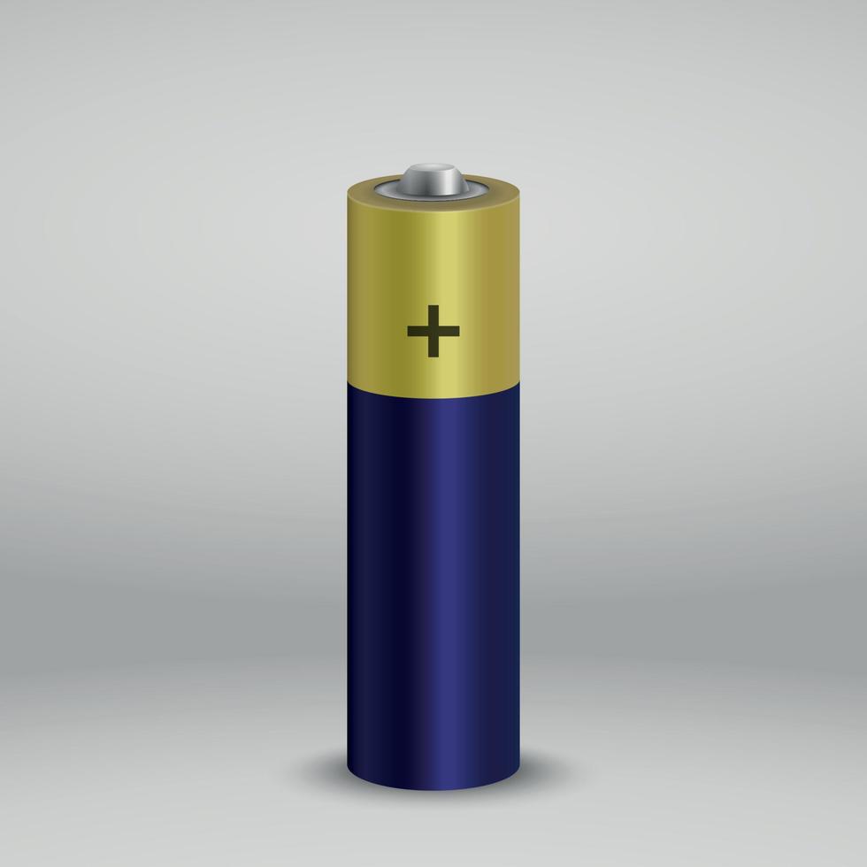realistic alkaline battery vector