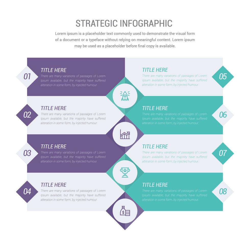 Business Strategic Infographic Design Illustration vector