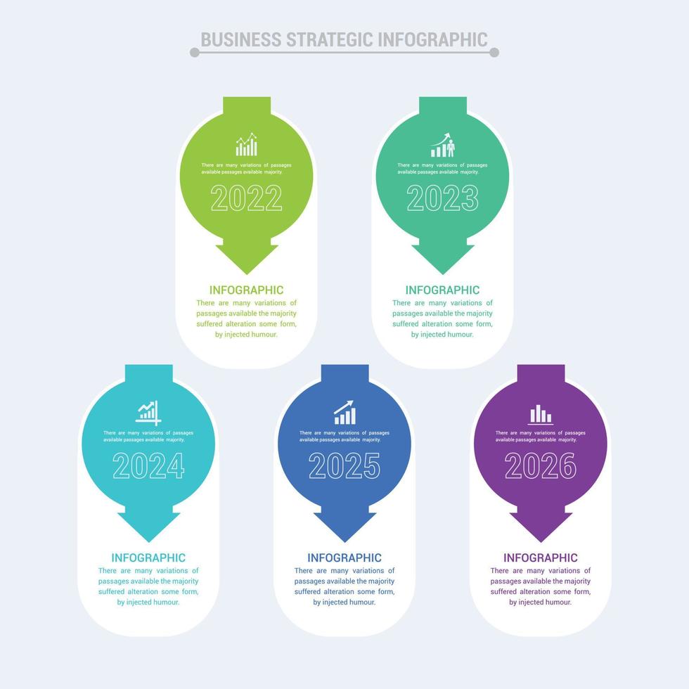 Business Strategic Infographic Design Illustration vector