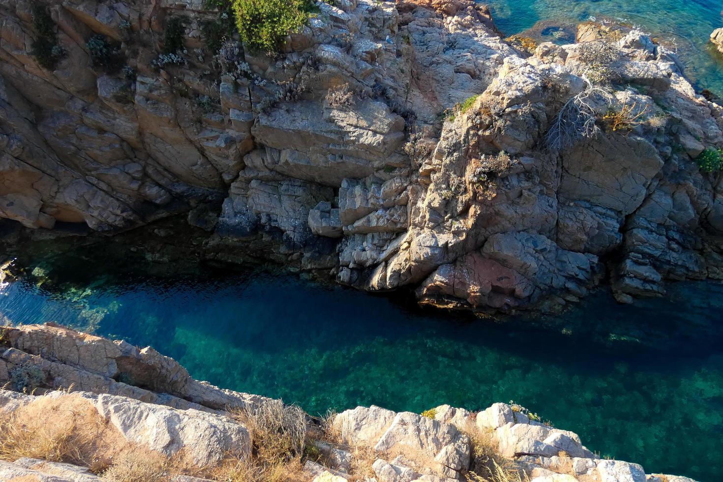 view of the cliffs of the Catalan Costa Brava photo