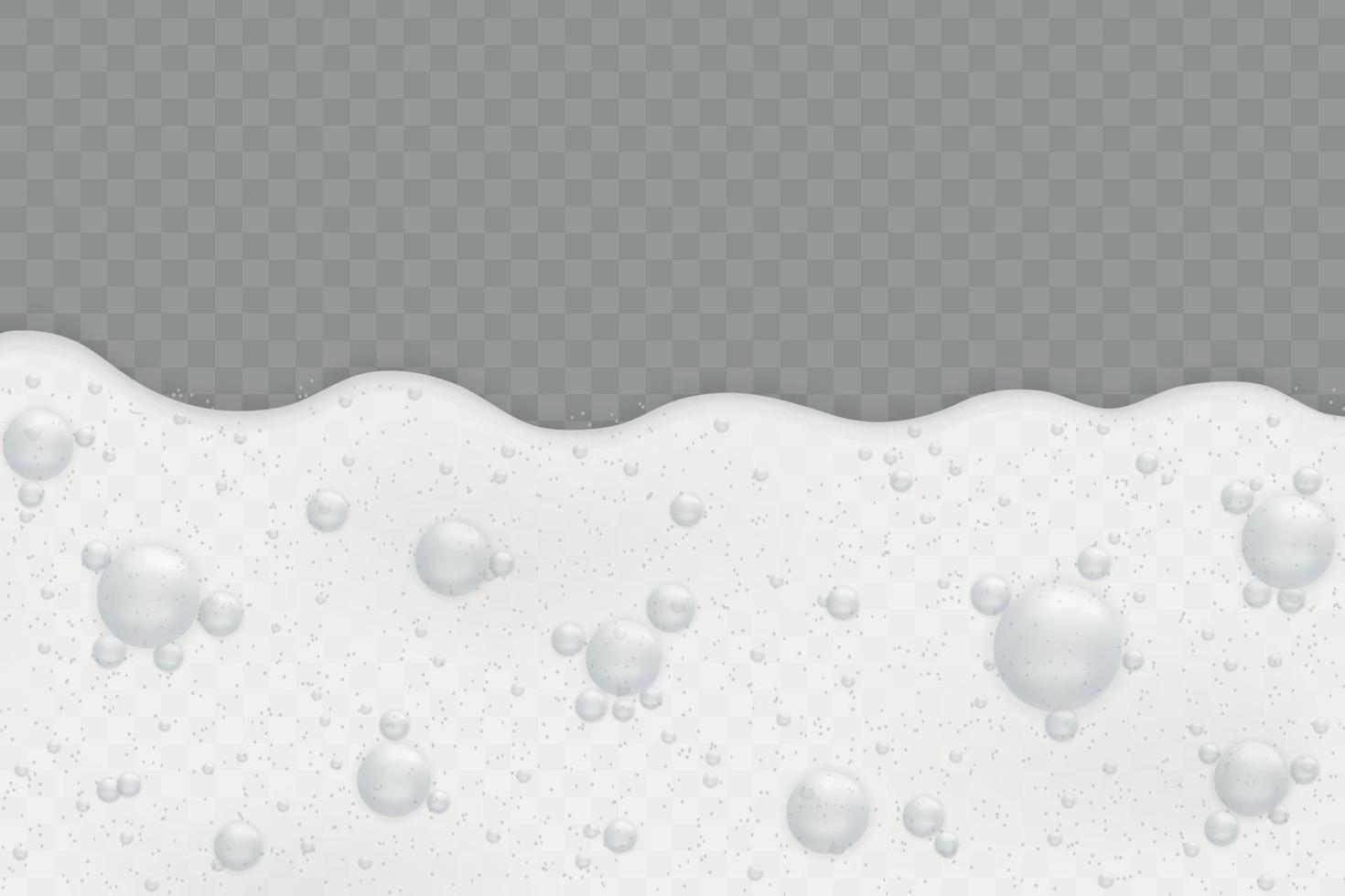 Foam background with bubbles vector