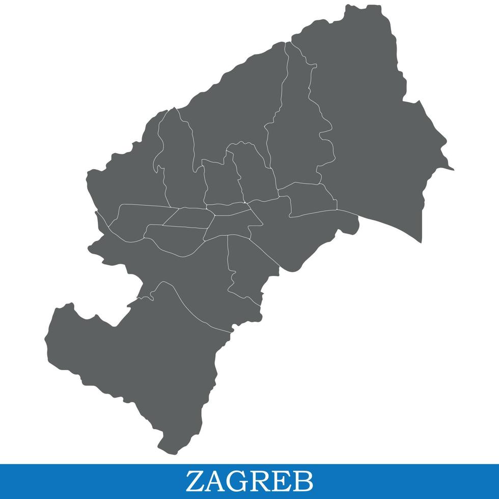 High Quality map of  city vector
