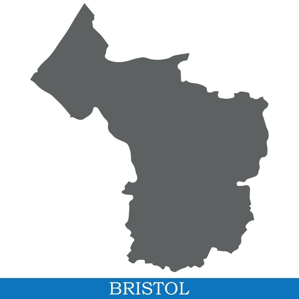High Quality map ofcity in United Kingdom vector