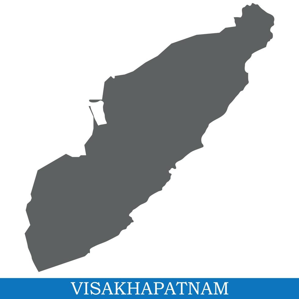 High Quality map city of India vector