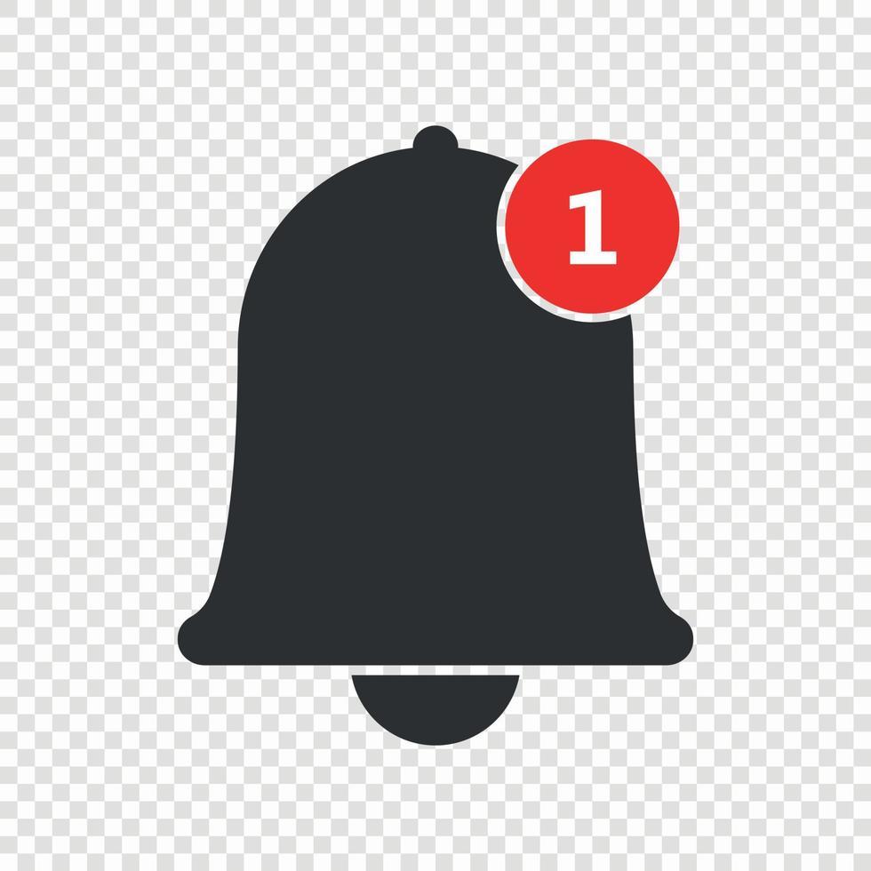 Notification bell icon vector