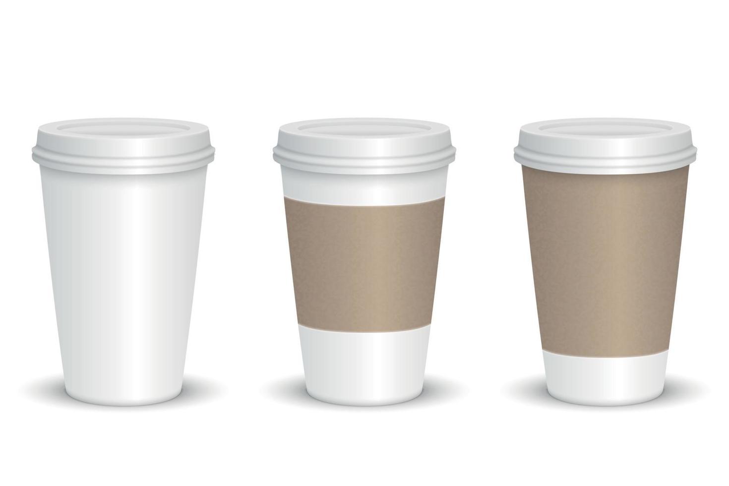 blank coffee cup vector