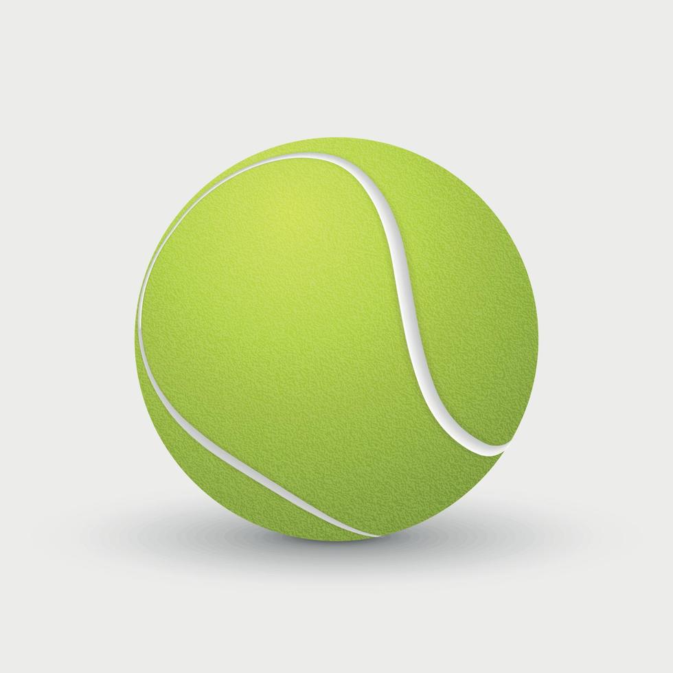 pelota de tenis realista vector