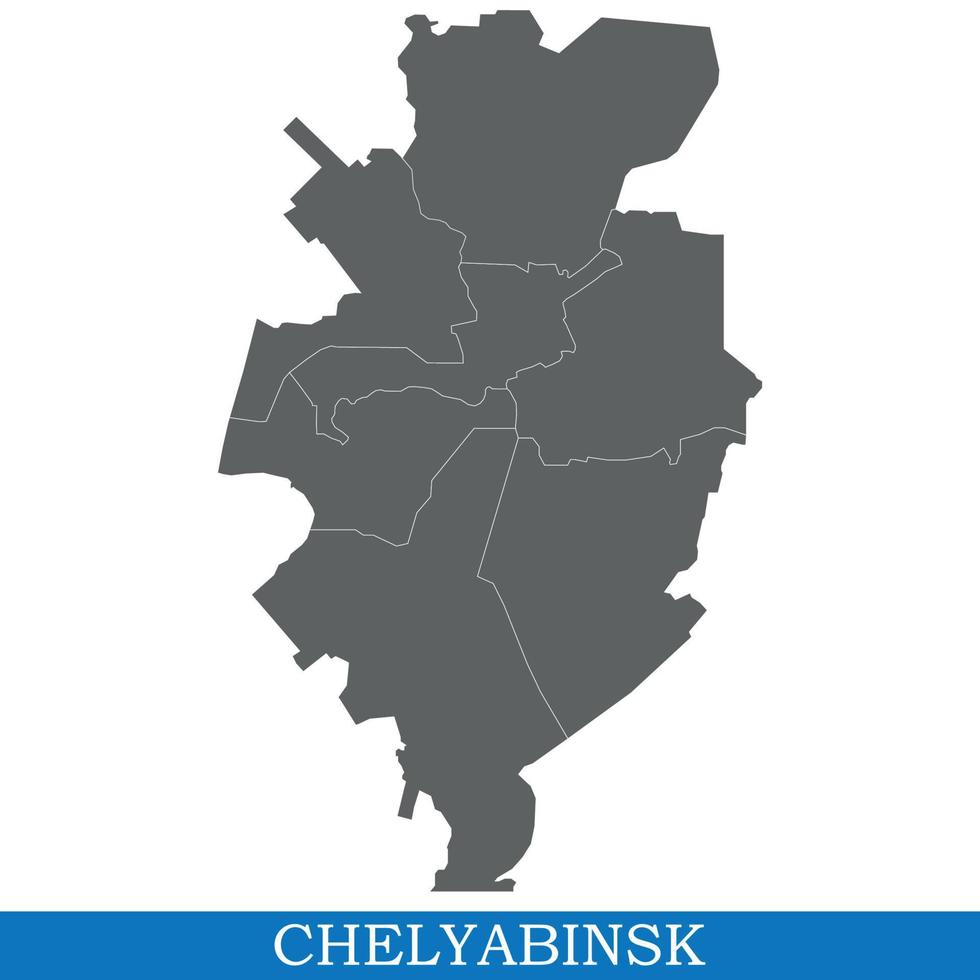 map of city of Russia vector