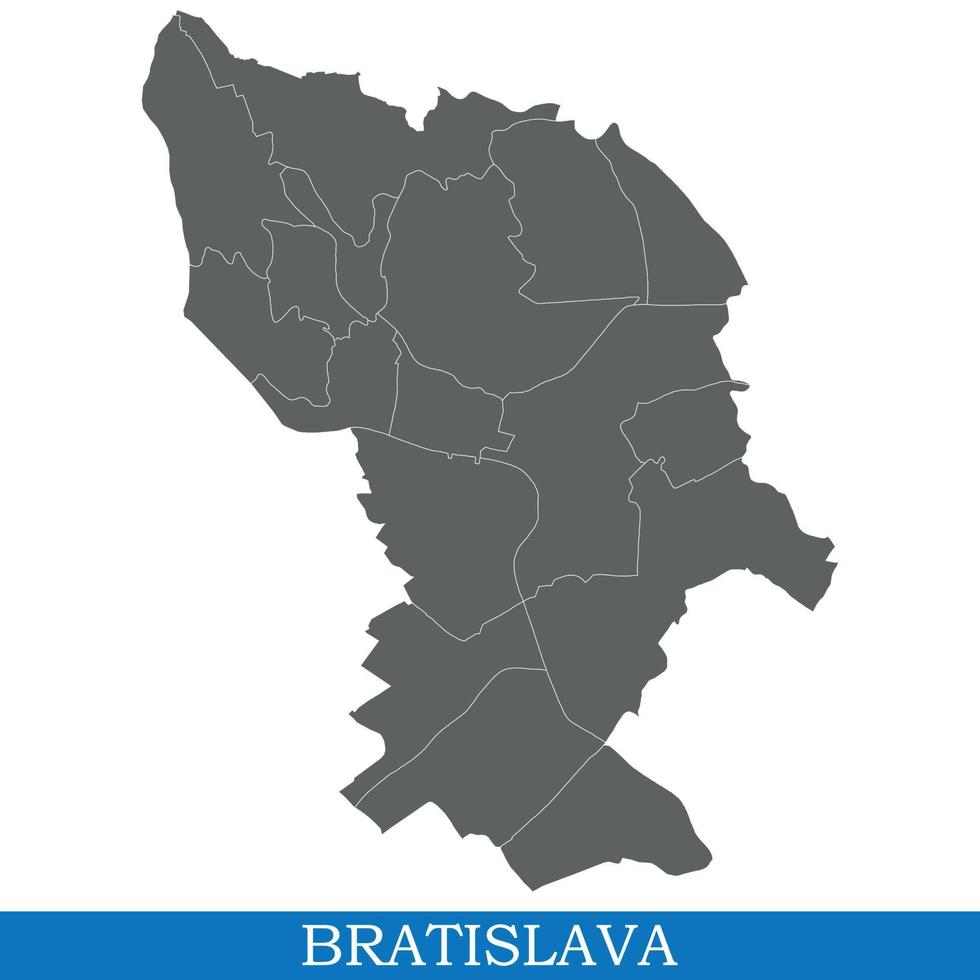 High Quality map of  city vector