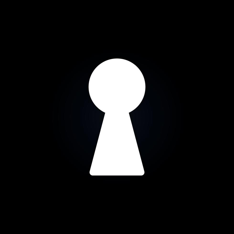 Keyhole on dark background vector