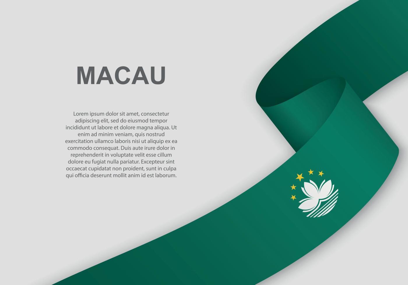 waving flag. Template for independence day vector