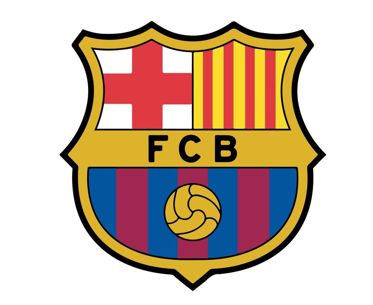 fc barcelona logo símbolo diseño españa fútbol vector países europeos equipos de fútbol ilustración