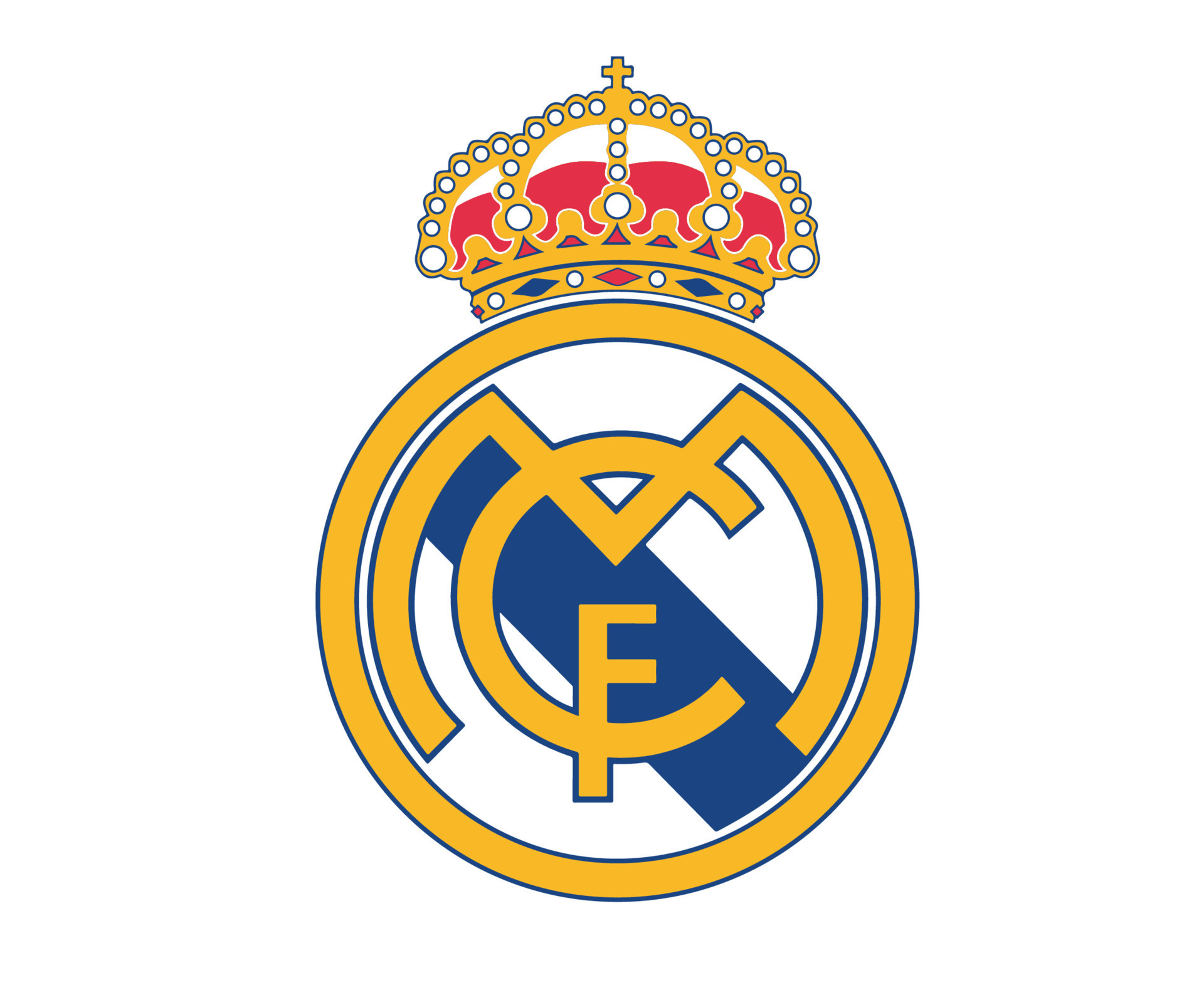 Real Madrid Logo Symbol Design Spain football Vector European ...