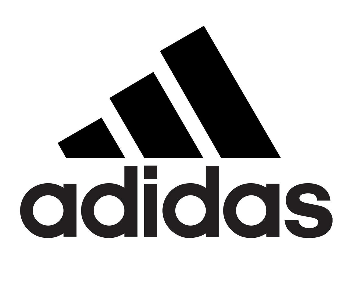 adidas logo símbolo ropa diseño icono abstracto fútbol vector ilustración