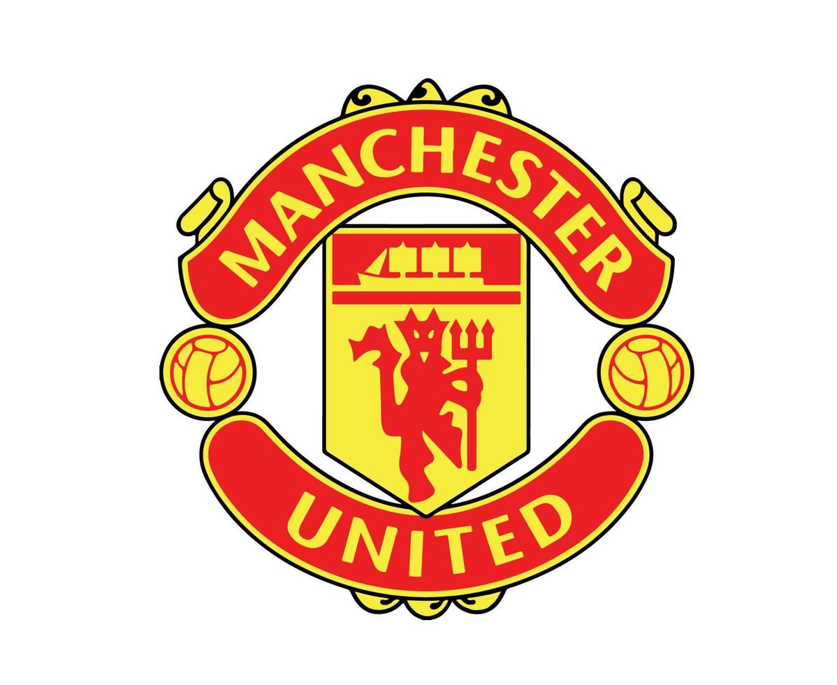 manchester united football club logo símbolo diseño inglaterra fútbol vector países europeos equipos de fútbol ilustración