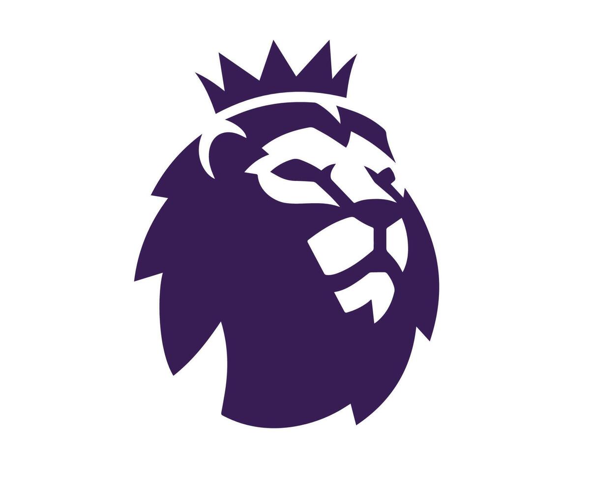 Premier League Logo Symbol Purple Design England football Vector
