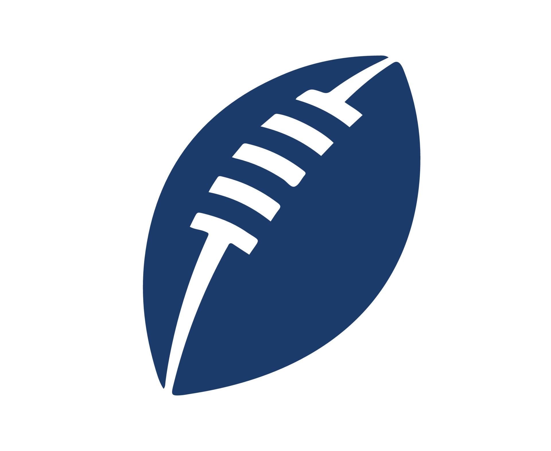 Ball NFL Blue Logo Symbol Design America football American Vector