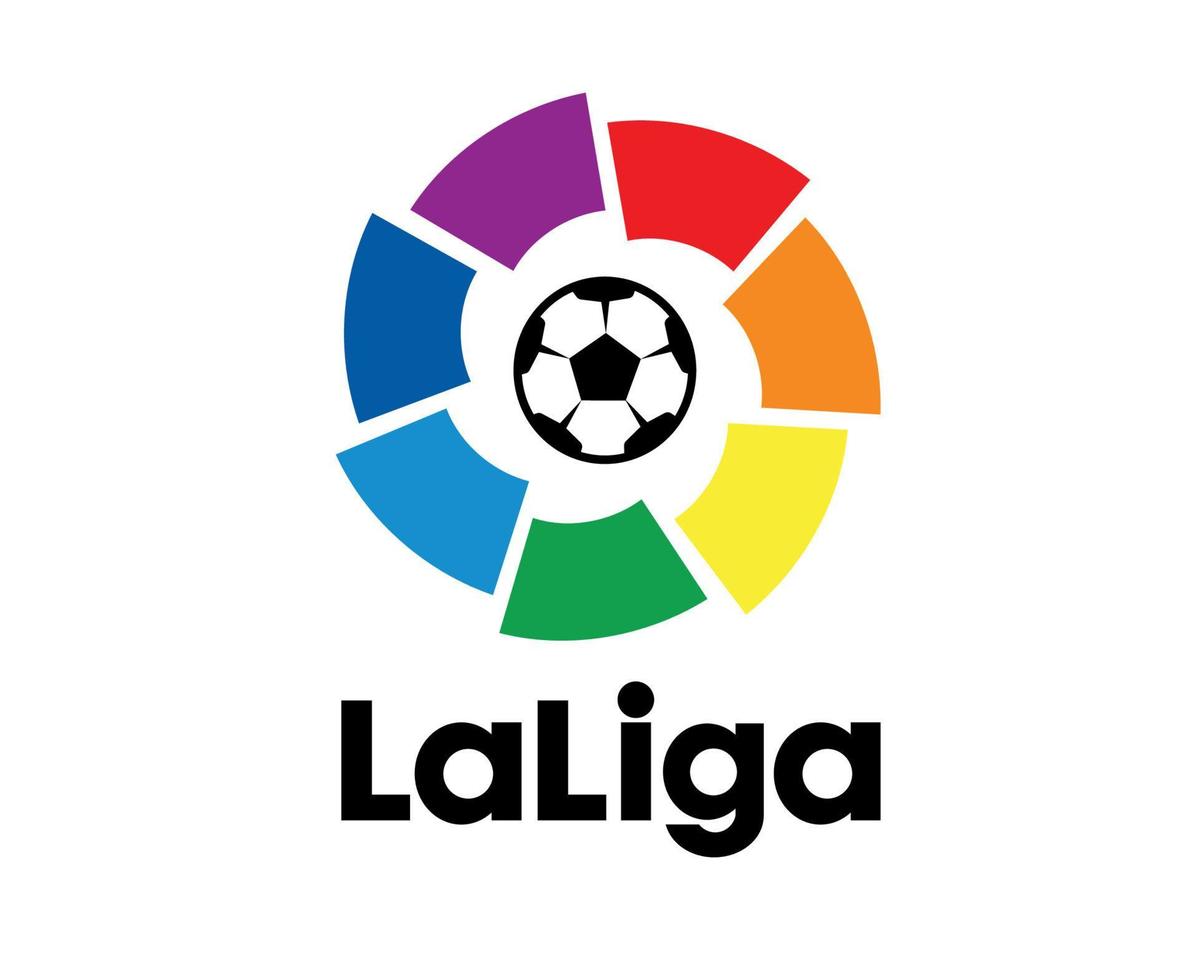 La Liga Logo Symbol Design Spain football Vector European Countries Football Teams Illustration