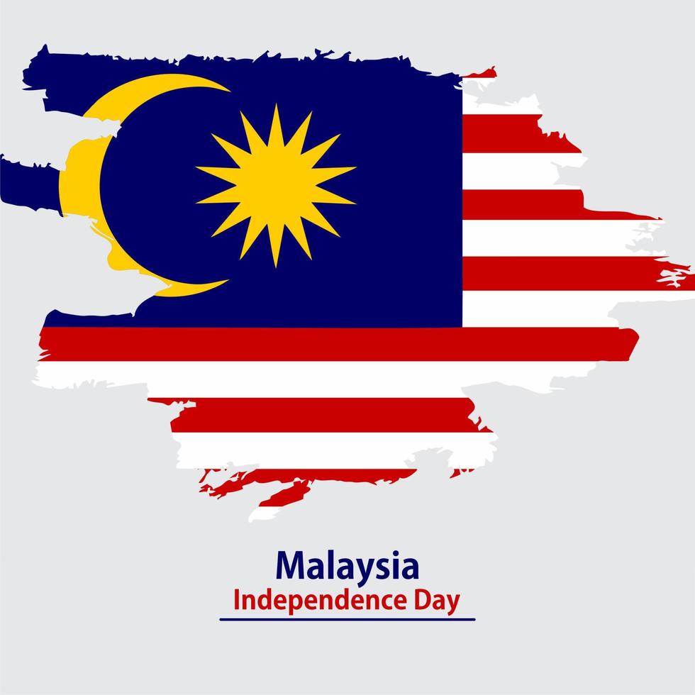 Malaysia Independence Day Vector Template Design