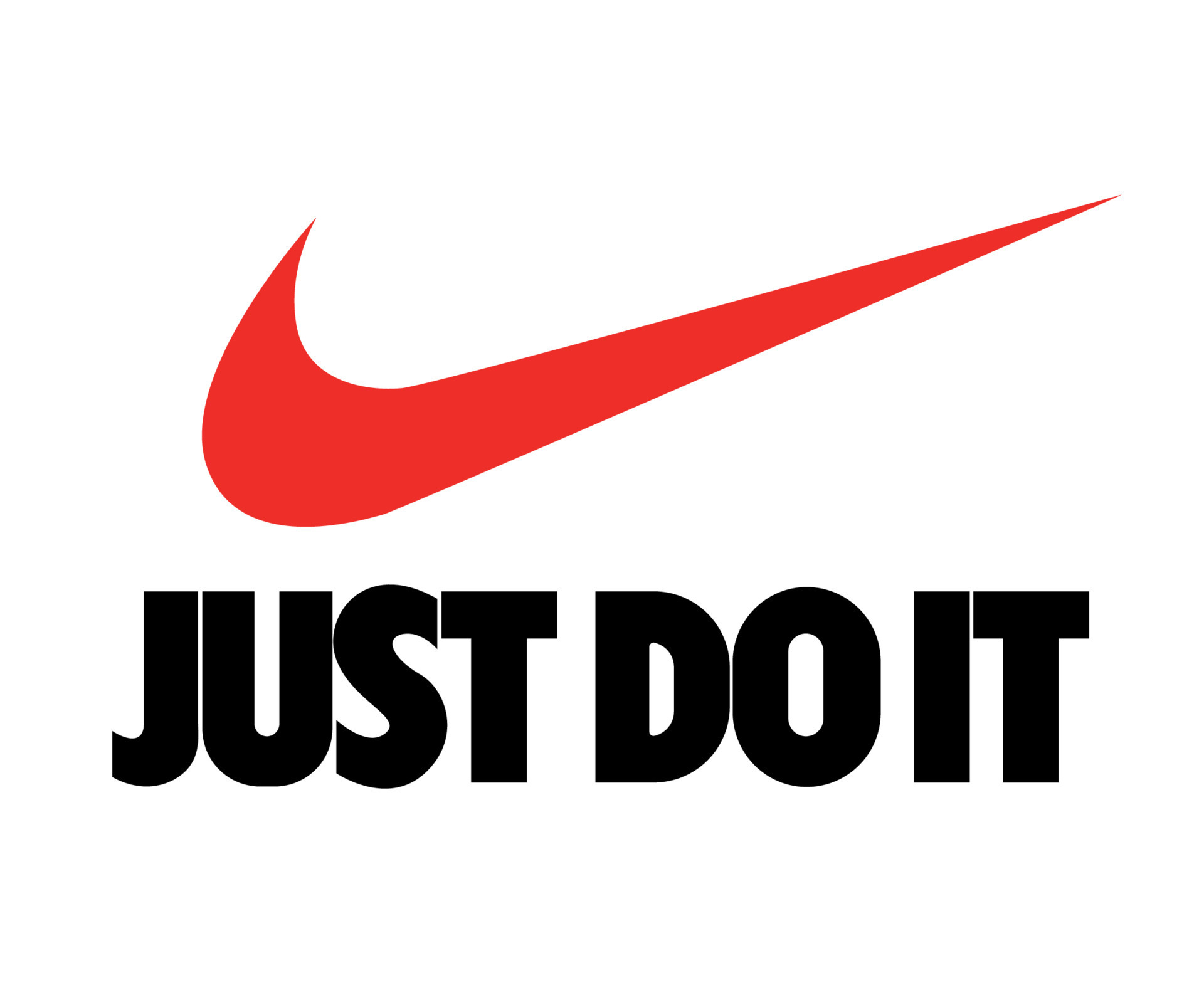 red nike logo just do it