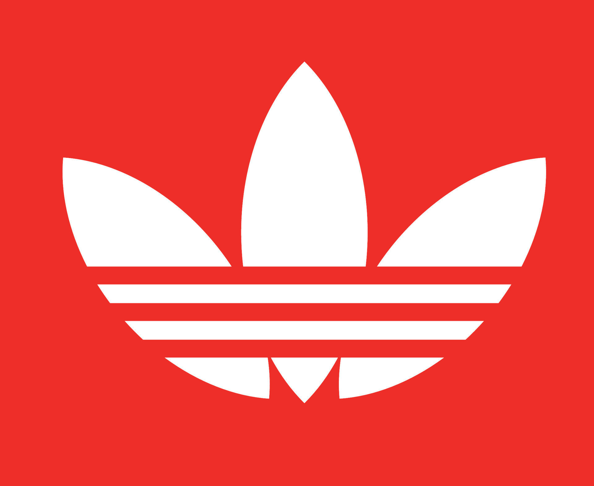 adidas símbolo blanco ropa diseño icono fútbol vector ilustración fondo rojo 10994474 Vector en Vecteezy