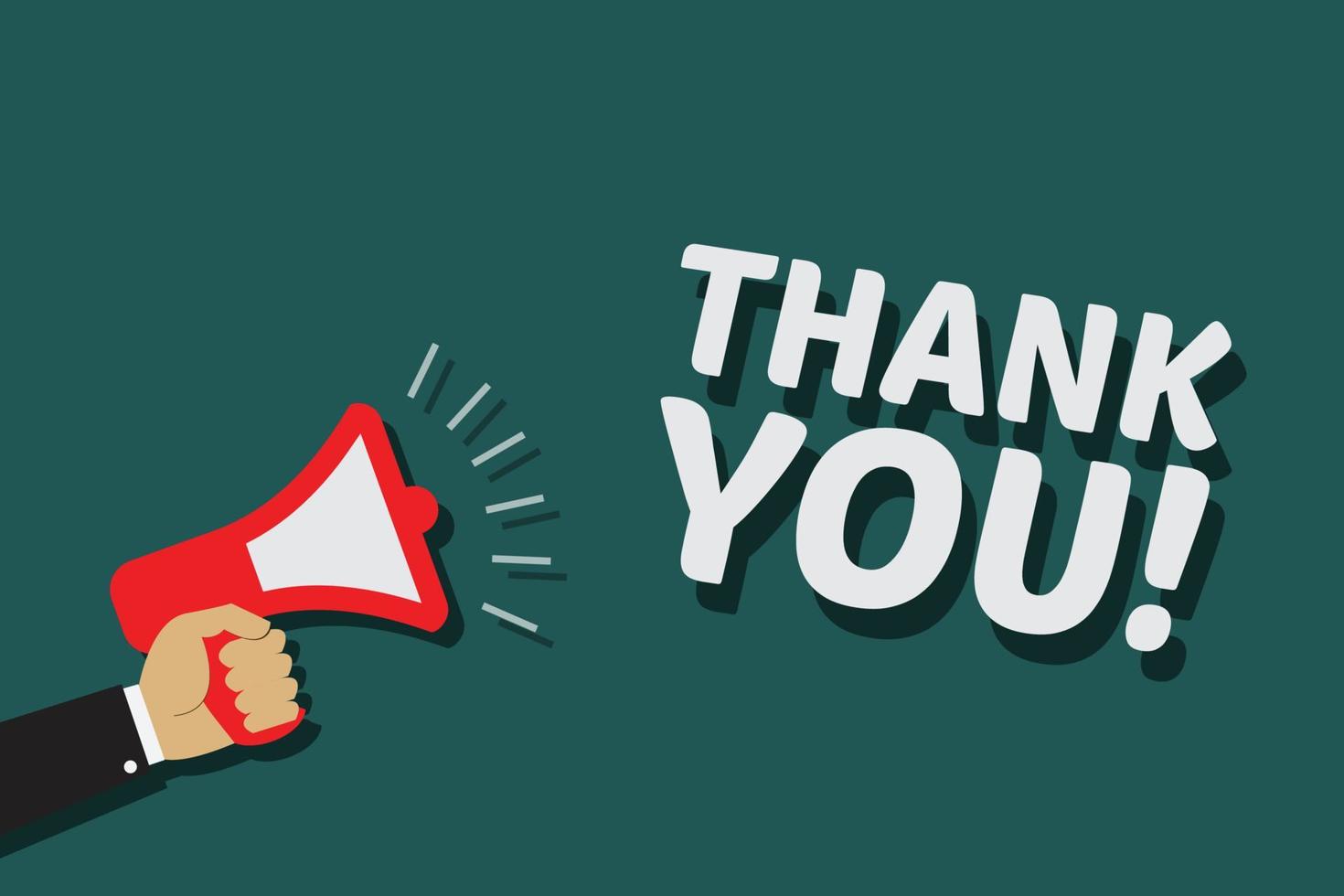 Thank You Background. Vector illustration