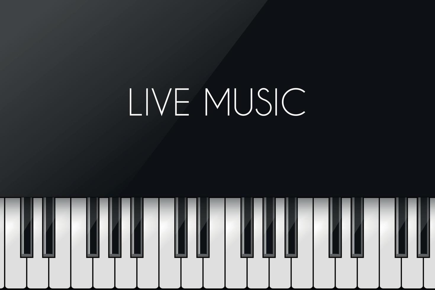 fondo musical con piano vector