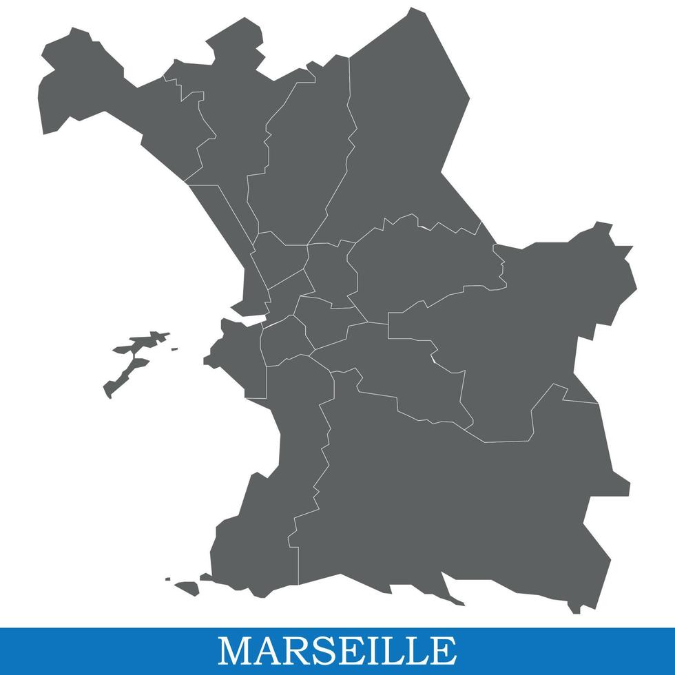 High Quality map city of France vector