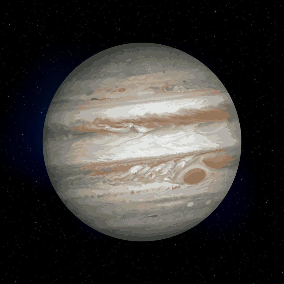 Jupiter realistic Planet vector