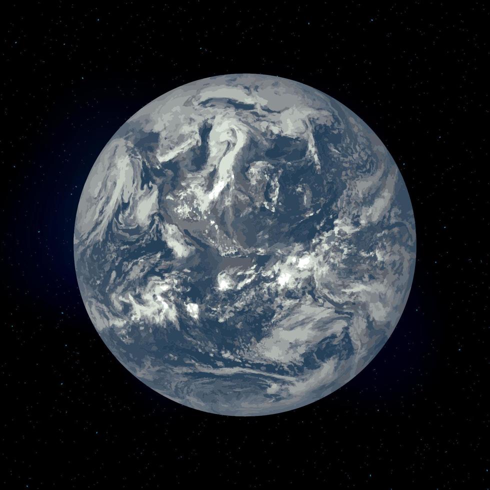 Earth realistic Planet vector