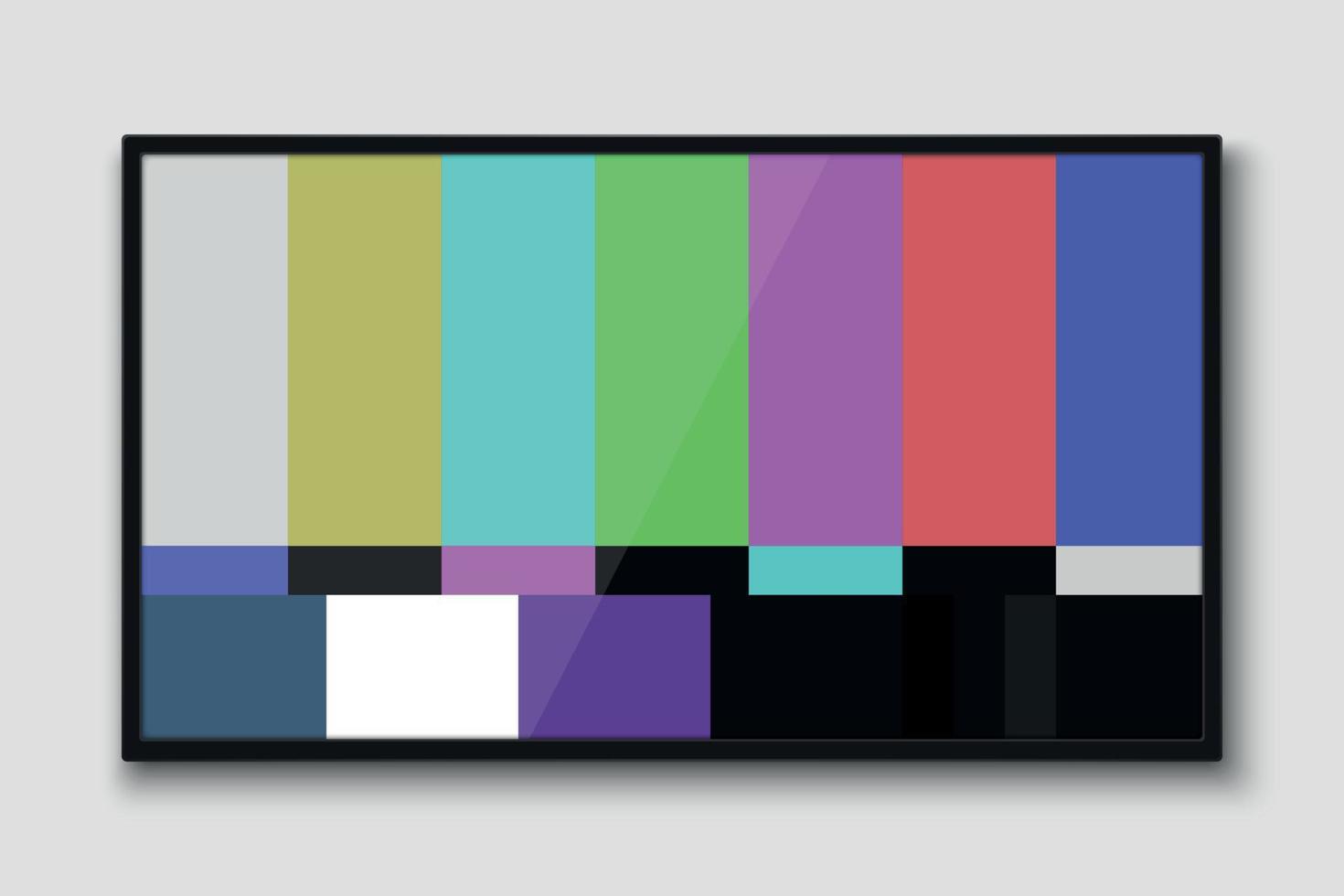 Realistic TV screen vector