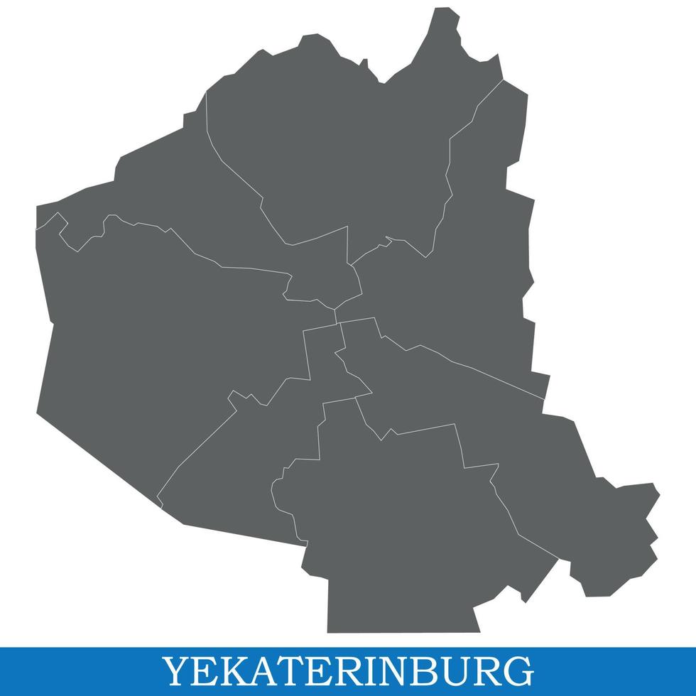 map of city of Russia vector