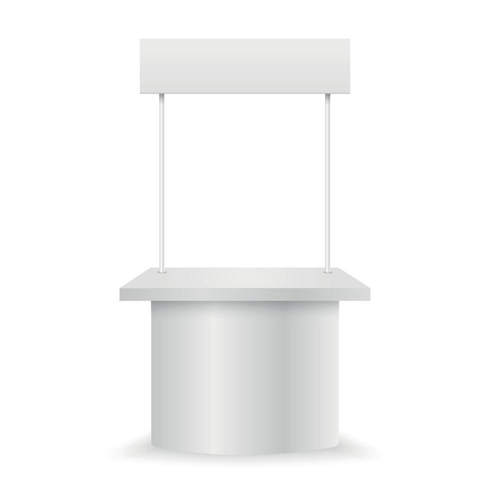 Blank promotion counter. vector