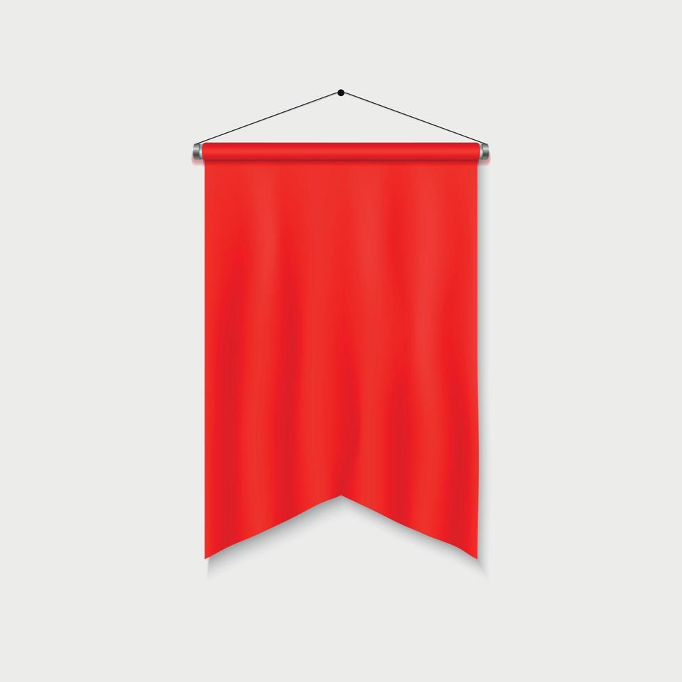 Realistic Pennant Template vector