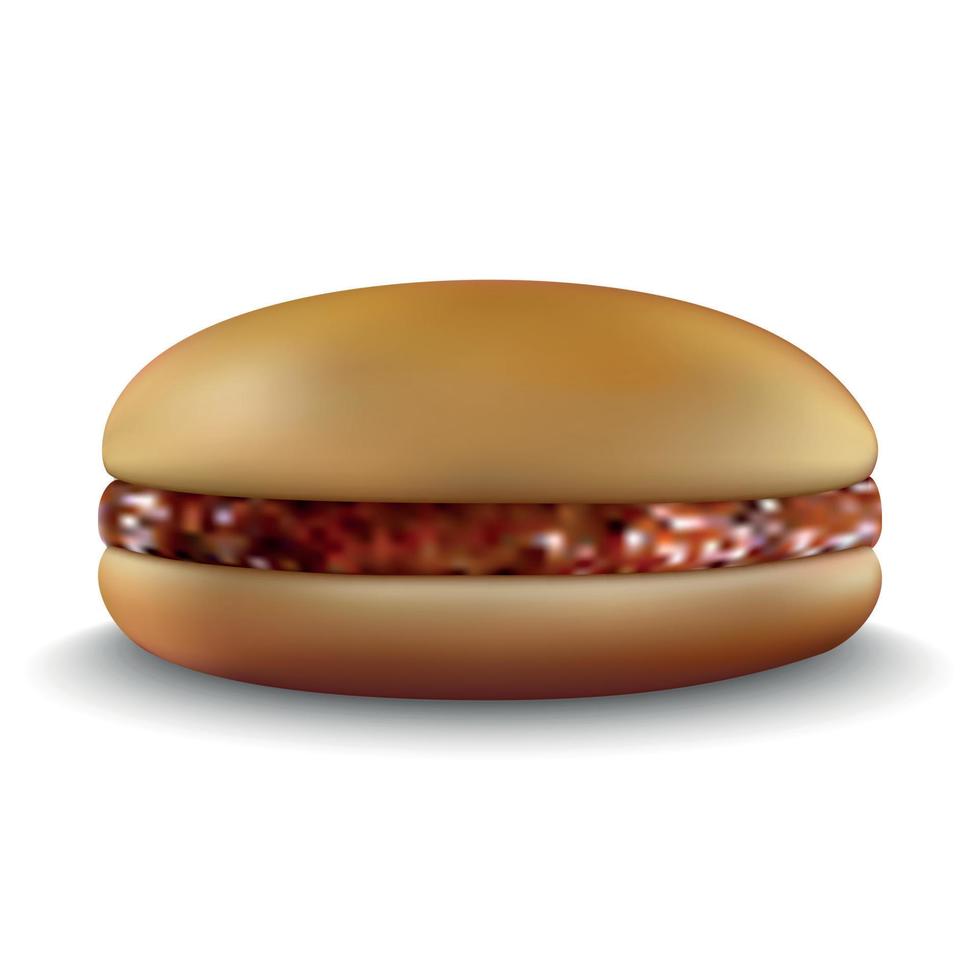 Burger on white background 10994956 Vector Art at Vecteezy