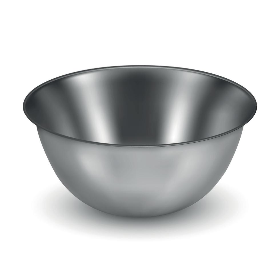 Realistic bowl isolated vector