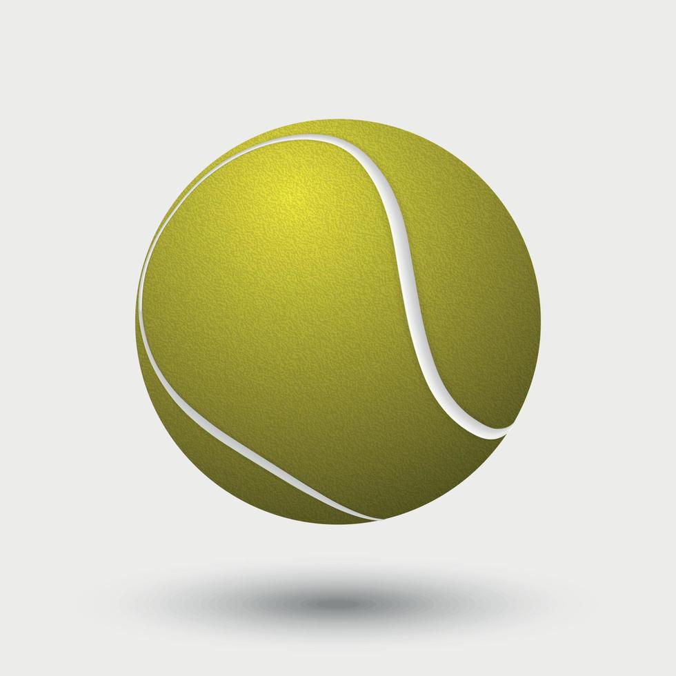 pelota de tenis realista vector