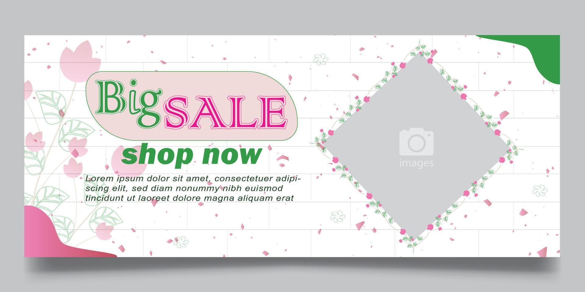 web banner template for business vector