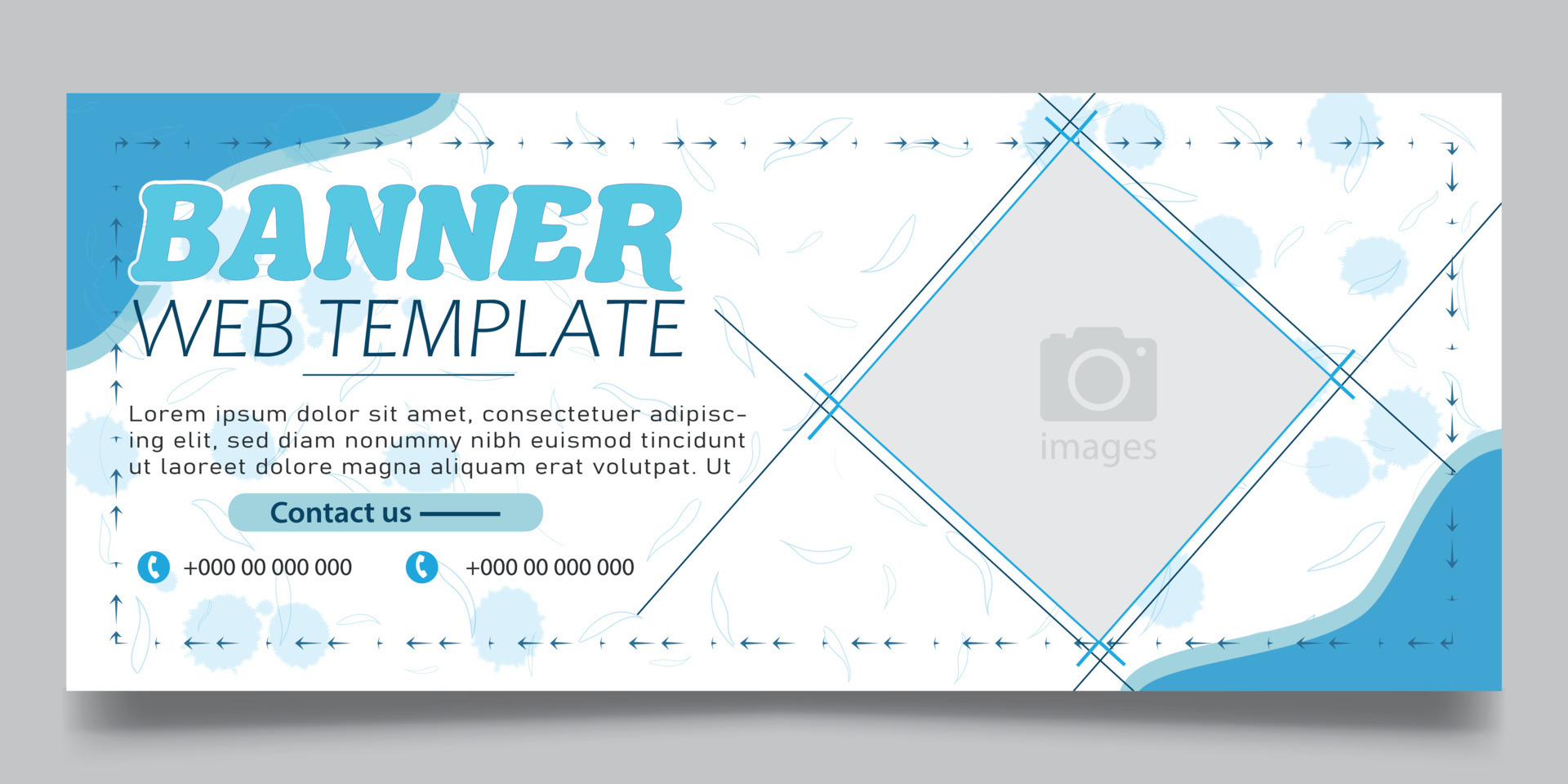 web banner template for business 10995047 Vector Art at Vecteezy