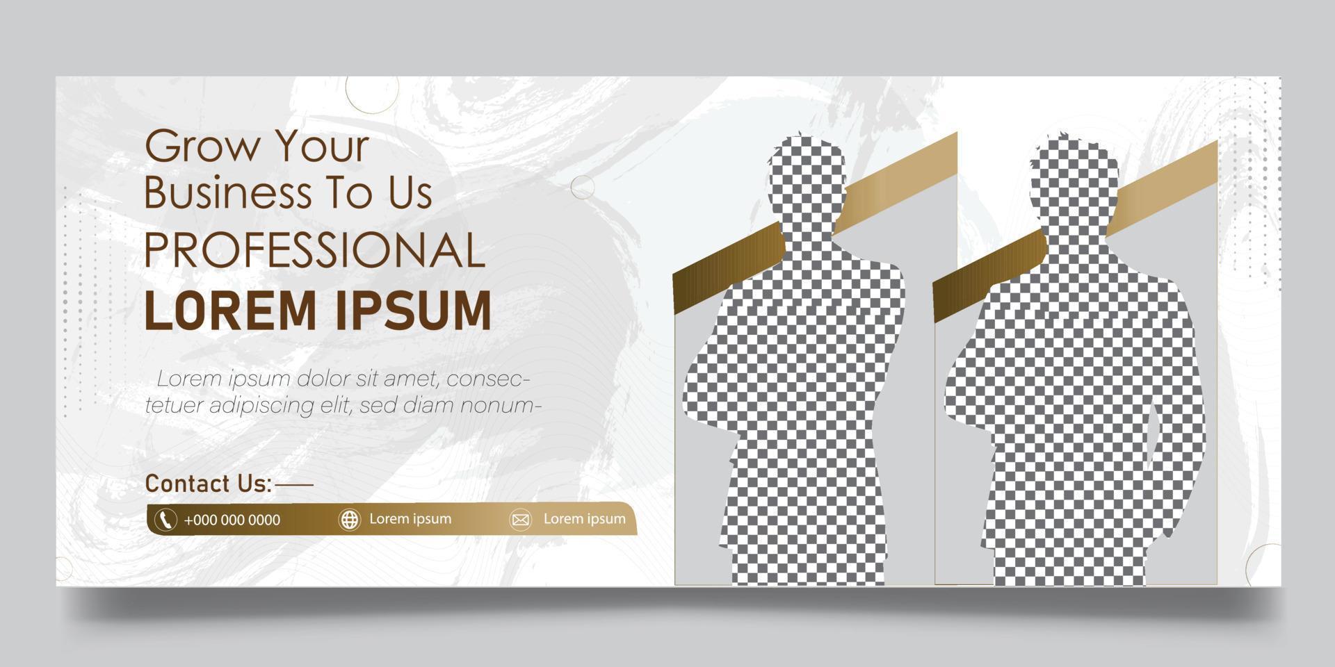web banner template vector
