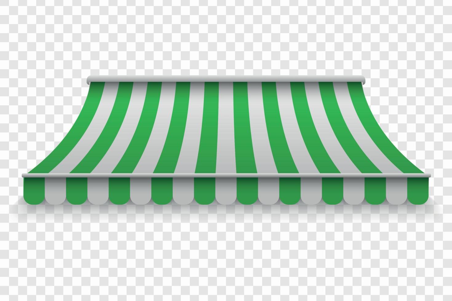 Realistic outdoor awning vector