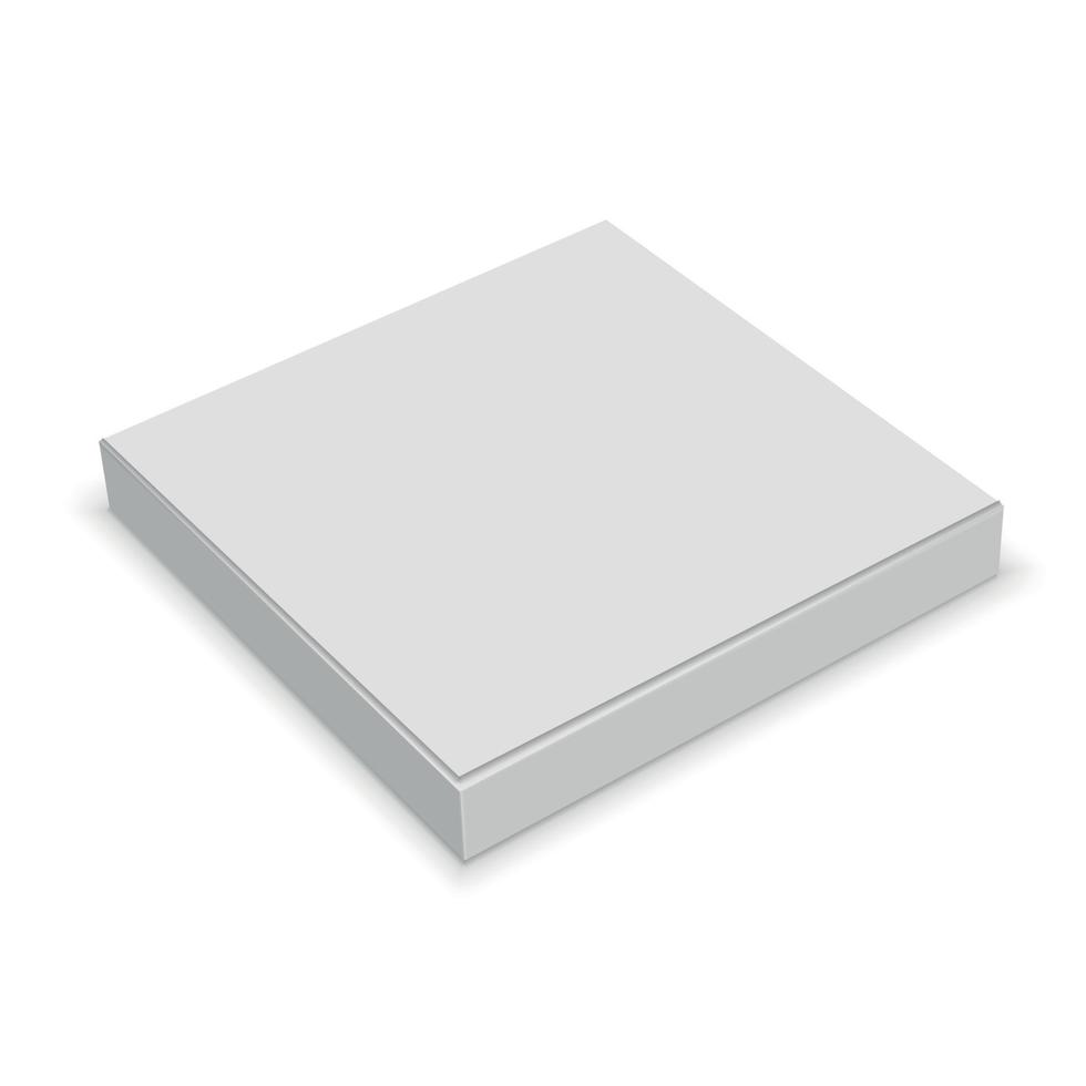 caja blanca en blanco vector