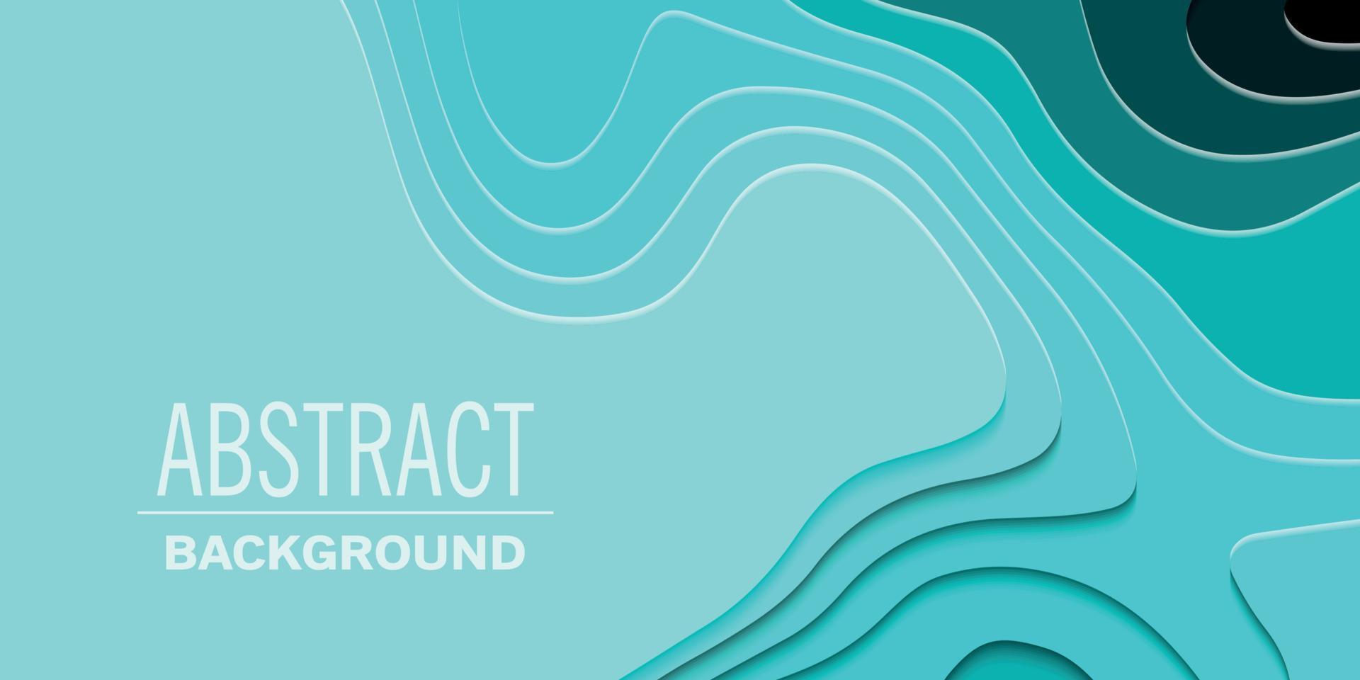 Geometric paper cut background, topography map cpncept. vector