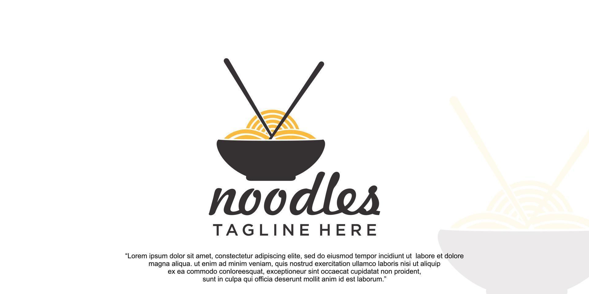Noodles logo design vector template Premium Vector part 4