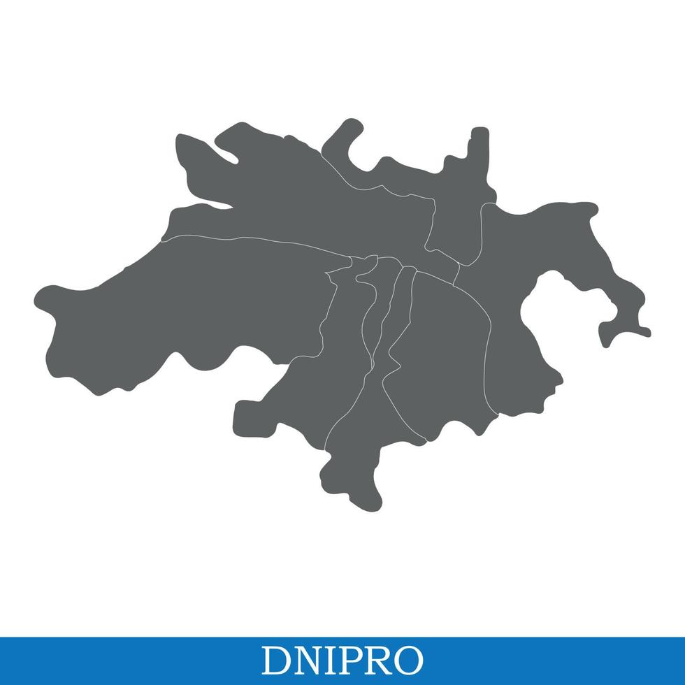 High Quality map of  city vector